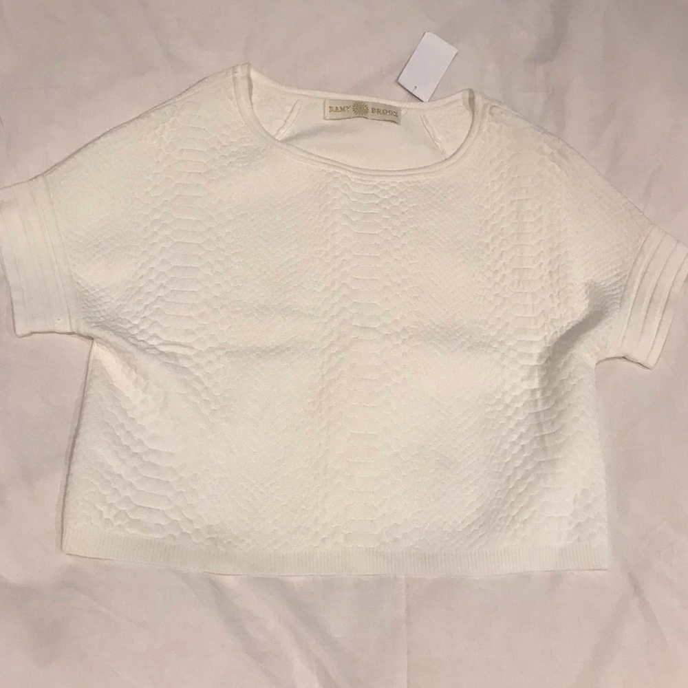 Ramy Brook snakeskin crop top